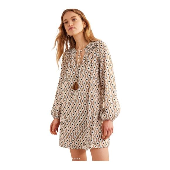 Boden Smocked Neck Beach Dress - Picture 1 of 6